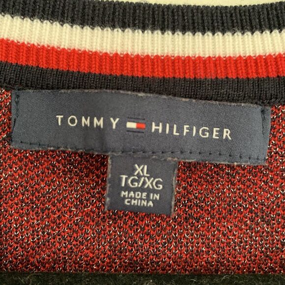 Tommy Hilfiger Floral-Print Sweater Sky Captain Multi XL - Picture 4 of 8